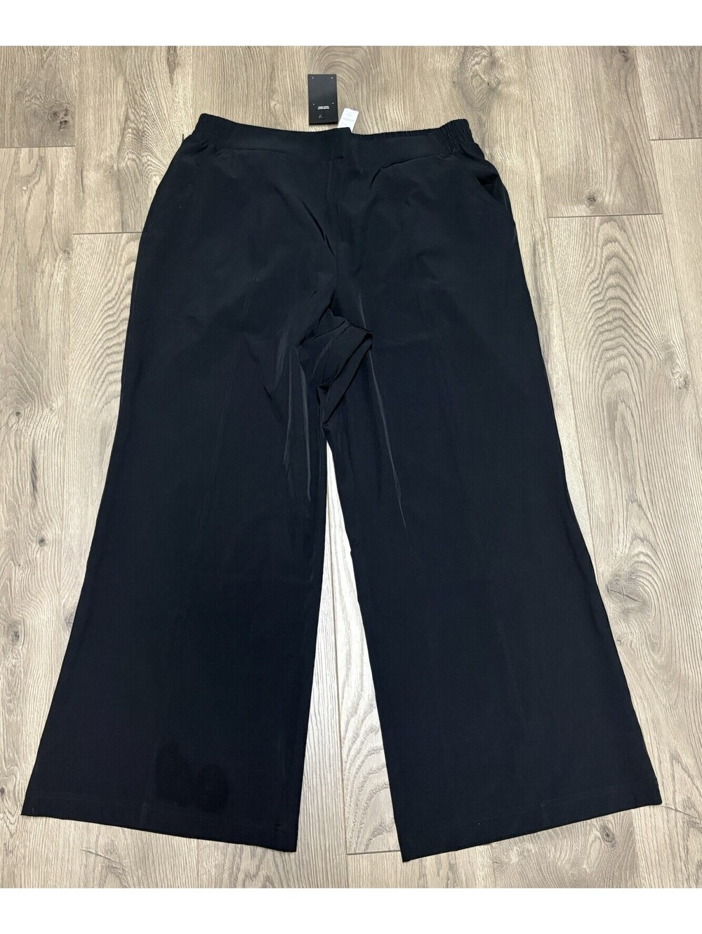 Fabletics Pants Women’s Size XXXL/1X Downtown Wide Leg Black Stretch Pocket